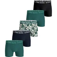 Björn Borg Cotton Stretch Boxers 5-pack Zwart | Maat: 170