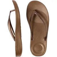 Original Brands FitFlop Iqushion Ergonomic Flip-Flops TPU BRONS 39
