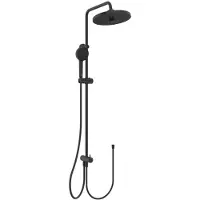 Ideal standard CeraTherm - Doucheset zonder kraan, diameter 26 cm, 2 jets, zijde zwart BD747XG