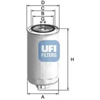 Ufi 24.500.00 Brandstoffilter