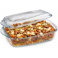 MamboCat BORCAM Braad- & Bakvorm met Deksel 1,8L rechthoekig van Glas - 59010