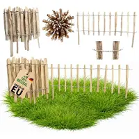 Pemicont Schapenhek hazelaar hoogte 50 cm x lm, houten borderrand tuin, lamelafstand 4-6 cm, decoratief tuinhek