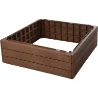Gardalux Borderbak | | 75.6 x 75.6 x 25 cm (Bruin)
