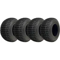 Wanda 18x9,50-8 Knobby ATV- en quadbanden voor aanhangwagens, 4-laags P322 tubeless banden (set van 4)