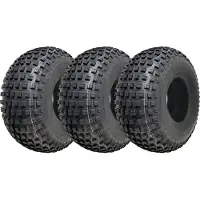 Wanda 22x11.00-8 ATV-band met noppen, quad-aanhangerband 22 11 8, 4-laags heavy-duty, set van 3
