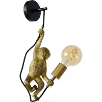Lucide EXTRAVAGANZA CHIMP - Wandlamp - 1xE27 - Zwart