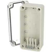 Fibox PC D 65 T Installatiebehuizing 170 x 80 x 65 Polycarbonaat Grijs-wit (RAL 7035) 1 stuk(s)