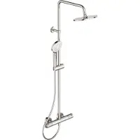 Ideal standard doucheset Ceratherm T50, opbouwmodel, artikelnummer A7225AA, chroom