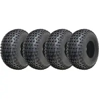 Wanda 22x11.00-8 Noppenband voor ATV, Quad trailer, 4 laags, zware uitvoering, set van 4