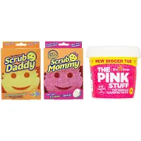 The Pink Stuff Aanbieding: Paste (850 gram) + Scrub Mommy spons roze & Scrub Daddy Original spons