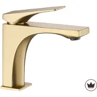 REA joe low - Wastafelkraan - Geborsteld Goud - 12,5X4,5X16,5CM