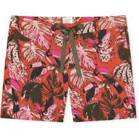 Schiesser Pyjamabroek ' Mix & Relax ' bessen / roestrood / zwart