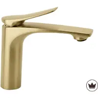 REA Vision - Wastafelkraan - Geborsteld Goud - Low Premium - 15,2X4,2X14Cm