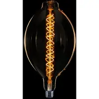 Expo ETH Zeppelin XXL Spiraal LED E27 240v 8w/2200k dimbaar goud