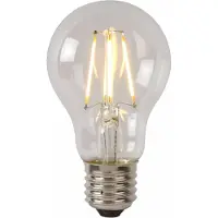 Lucide A60 Class B - Filament lamp - Ø 6,4 cm - LED Dimb. - E27 - 1x7W 2700K - Transparant