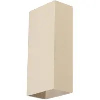 Expo ETH David wandlamp 2x GU10 creme/zand