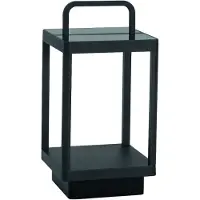 Nova Luce Solar tafellamp Bali 35cm antraciet