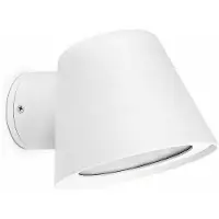 Faro 71366, Wandlamp voor buiten, wit, aluminium, IP44, Klasse I, GU10