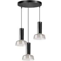Expo ETH Beal Hanglamp 3x GU10 Smoke - Zwart