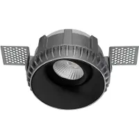 Masterlight Trimless inbouwspot zwart rond Ø81x51mm