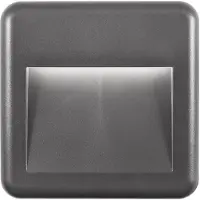 Nova Luce Vierkante wandlamp Pulsar grijs 14cm