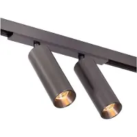 Lucide Premium LINIAL MOXX Railspot - 1-fase Railsysteem / Smart Railverlichting - Smart - 48V Track - 2xLED - Mat Zwart Chroom