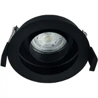 Masterlight Inbouwspot Sandy zwart rond Ø100x38mm