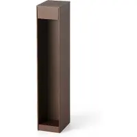 Faro Sokkellamp buiten Cerler, bruin / roest, Aluminium, Modern, LED buitenlamp