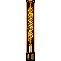 Expo ETH Buis T30x185mm Filament spiraal LED 8w E27 240v 2200k dimbaar goud 360L