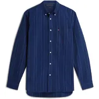 Tommy Hilfiger Overhemd 'Heritage' donkerblauw / wit