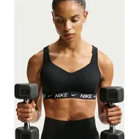 Nike Sportbeha Dri-FIT Indy High Support - Zwart/Wit Dames