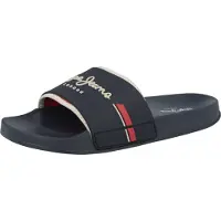 Pepe Jeans Muiltjes 'SLIDER' navy / greige / rood