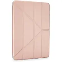 Pipetto Origami IPad 2025 11 Inch / 2022 10,9 Inch Hoesje Zilverlic Roze