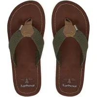 Barbour Toeman Slippers, Groen