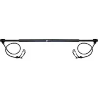 SVELTUS Gymbar met weerstandsbanden 130 cm zwart