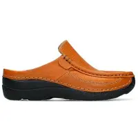 Wolky Klomp Women Roll Slide Printed Leather Ochre-Schoenmaat 40