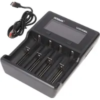 XTAR VC4SL - Snellader - Li-ion 3.6V tot 3.7V en NIMH 1.2V - USB-C QC 3.0