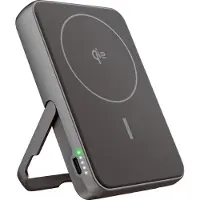 Fresh 'n rebel Magnetische Powerbank 10000 mAh - MagSafe & Qi2 geschikt - Draadloze Powerbank iPhone & Android - USB-C - Storm Grey