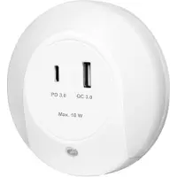 Logilink LED020: LED-richtingslicht met schemersensor, wit