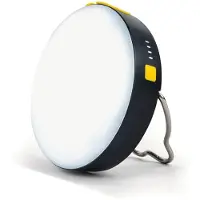 Aqiila Campinglamp met Powerbank, Lamp 300 lumen, IP67 waterdicht, Powerbank 10.000mAh, 20W, 1x USB-C, 1x USB-A, Werklamp met verstelbare standaard en magnetische achterkant