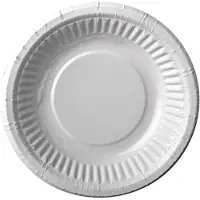 Papstar 15x 12 Schalen karton rond Ø 19 cm · 3 cm wit