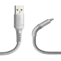 SBS USB-kabel - Lightning Onbreekbaar 1 m Grijs