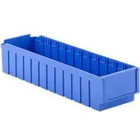 Ssi Stellingbak RK 621 - polystyreen - L 590 x B 162 x H 115 mm -12 vakken - blauw