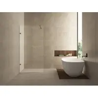 Wiesbaden Inloopdouche Less 90x200 cm 8 mm Nano Helder Glas Geborsteld Brons Koper