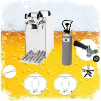 Ich-zapfe Complete set - Biertap - Kontakt 40 2-kraans droogkoeler, 50 liter/u - Biertap, Beertender, Thuistap, Bierkoeler ., Zapfkopf:Type G,Zapfkopf 2:5 Liter Adapter
