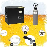 Ich-zapfe Bierwaterkoeler, AS-40, 2-kraans, Waterkoeler - Biertap, Beertender, Thuistap, Bierkoeler, Type A, Type G