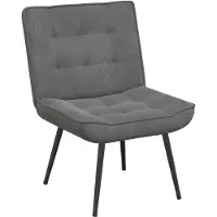 vidaXL Relaxstoel 64x74x84 cm fluweel donkergrijs