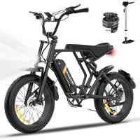 Colorway Elektrische Fiets BK29T - 20*4.0 Inch Fatbike - Mountain Snow EBike met Afneembare 48V 15Ah Lithium Batterij - City Commuter E-Bike