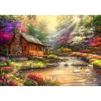 Blue Bird Chuck Pinson - Brookside Retreat Puzzel 1000 stukjes