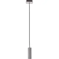 Globo Hanglamp zilver Eetkamerlamp Hanglamp woonkamer, metaal nikkel, GU10 fitting, LxBxH 18x18x150 cm
